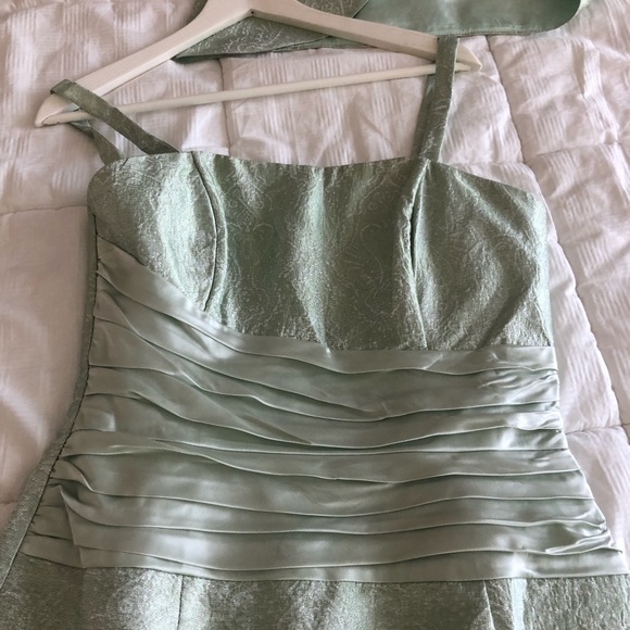 👗Designer Scott McClintock Dress with Tuxedo Waist in Mint Colour👗 - Picture 7 of 16